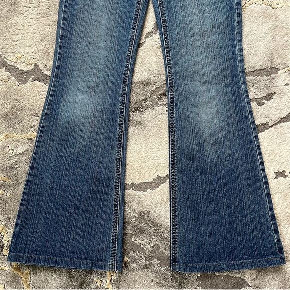 Vintage Grane y2k low rise medium-wash faded flare jeans 🧡 - Picture 3 of 8
